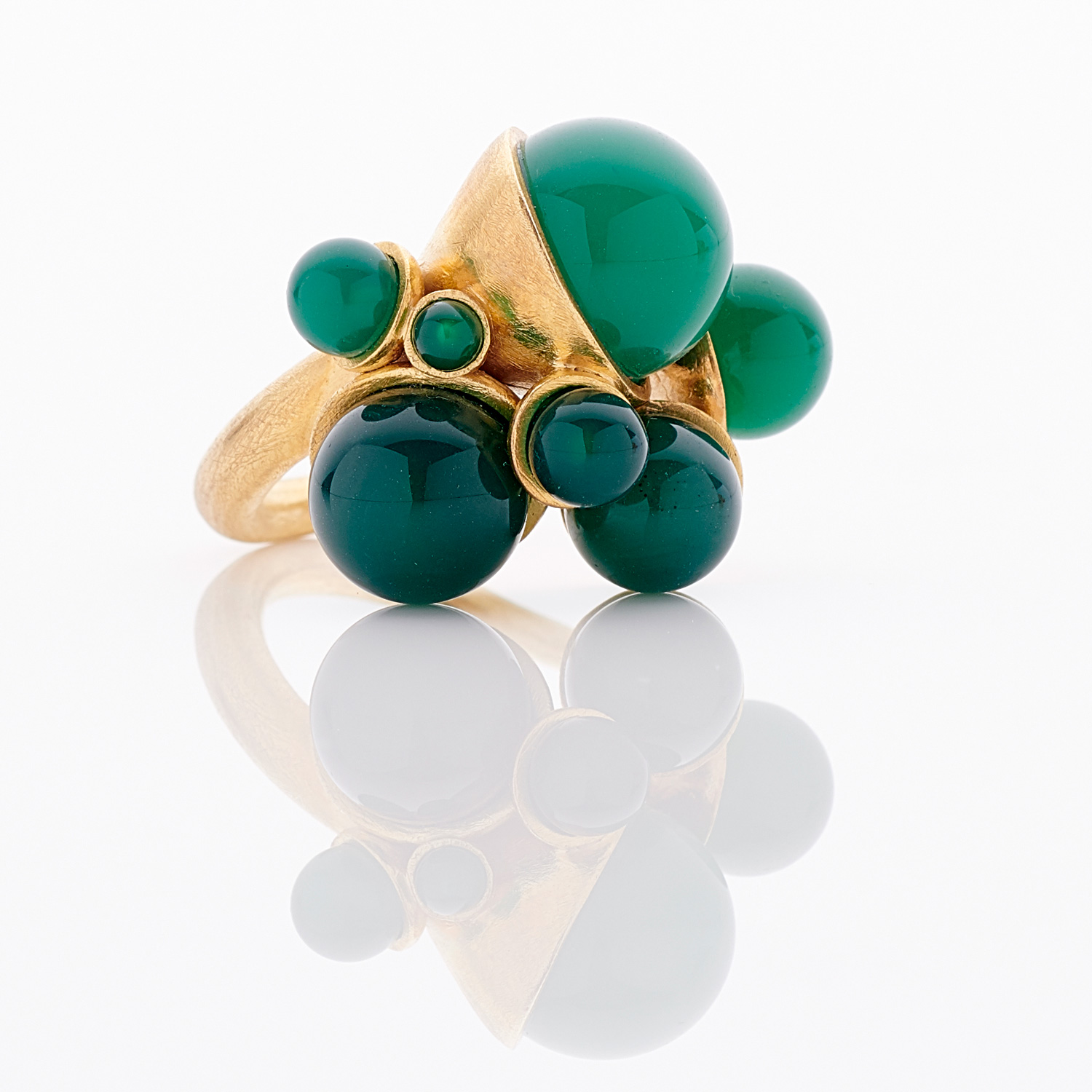 Roxanne Gilbert  Agate Spheres Ring