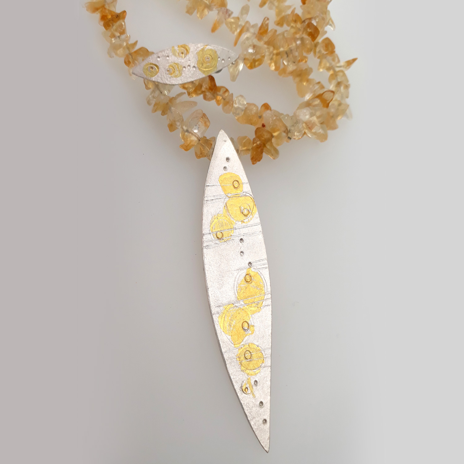 Sharon Justice  Keum Boo Citrine Necklace