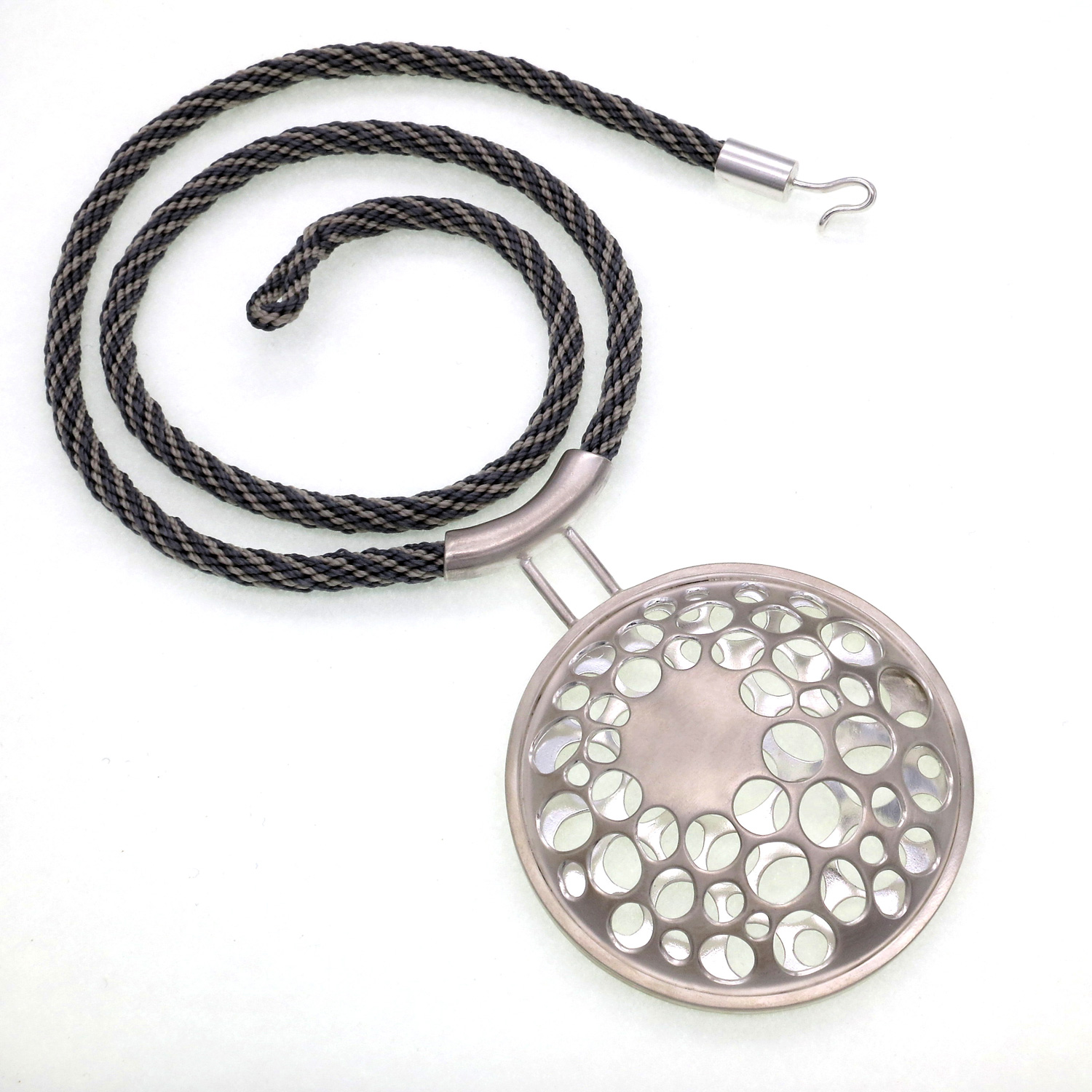 Mary Lojkine  Pierced Silver Pendant