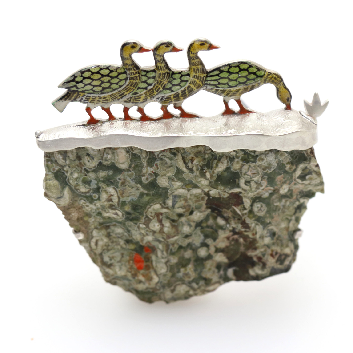 Joan MacKarell  Geese Brooch
