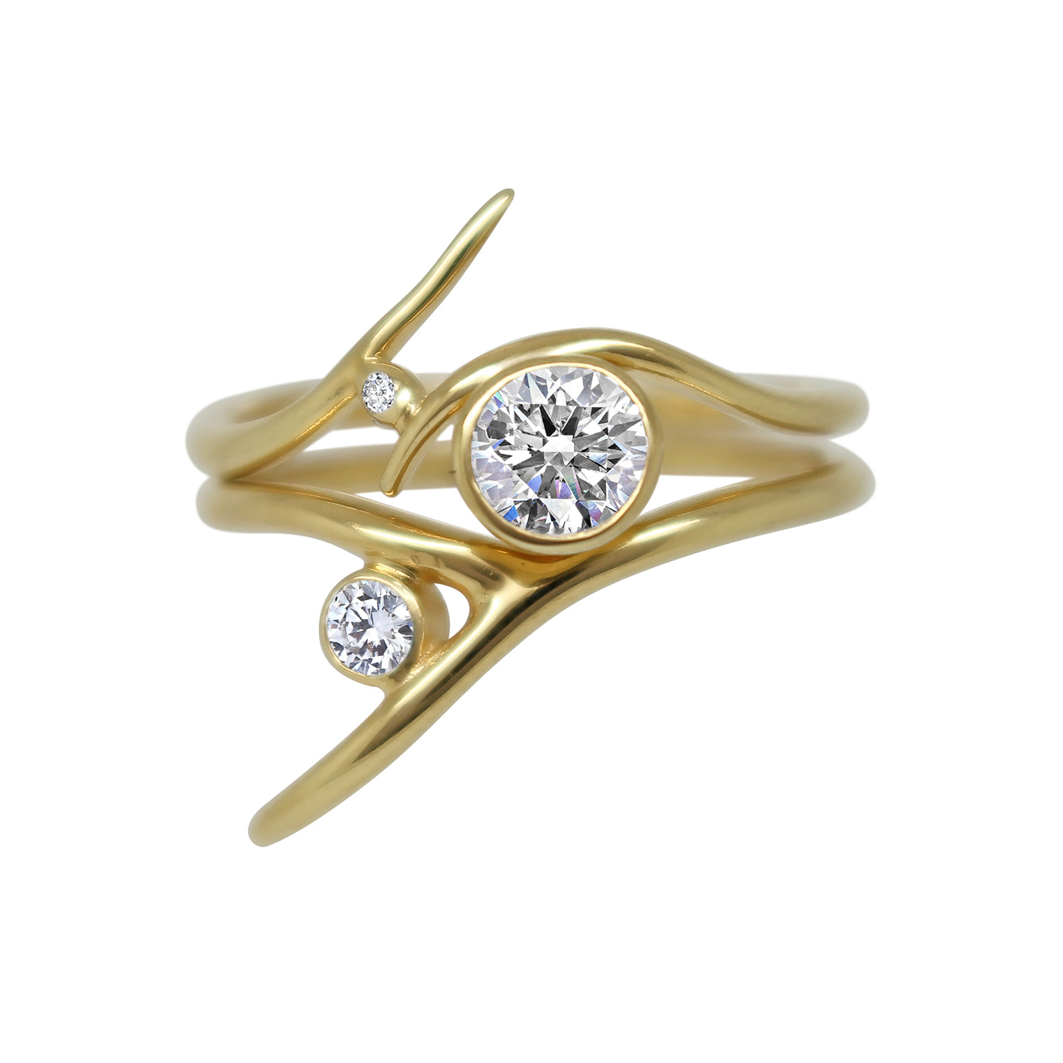 Julie Nicaisse Enlaced flames ring
