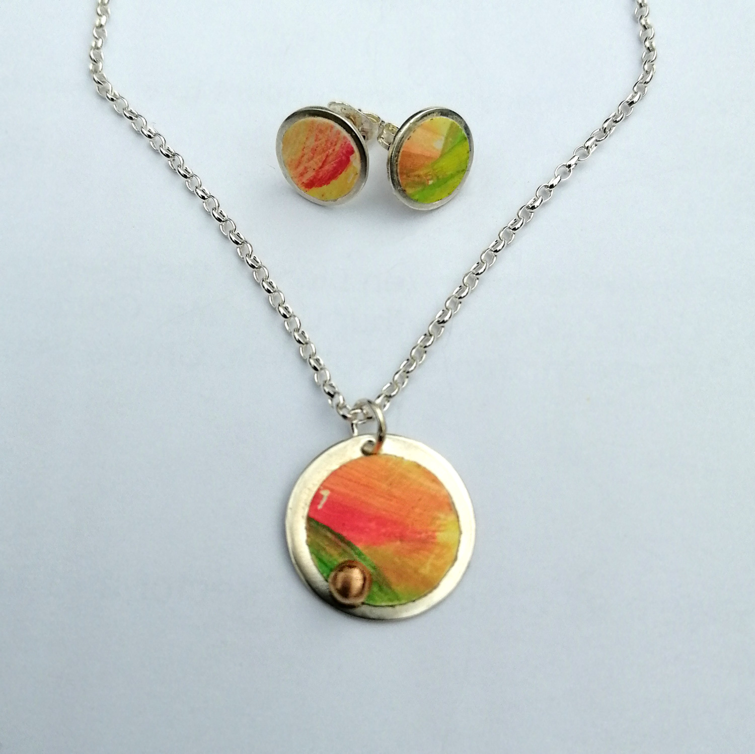 Emma Paragreen Earrings and necklace