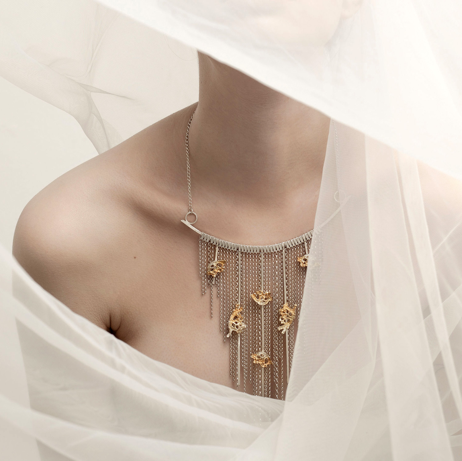 Roberta Pederzoli Lichen Cascade Necklace