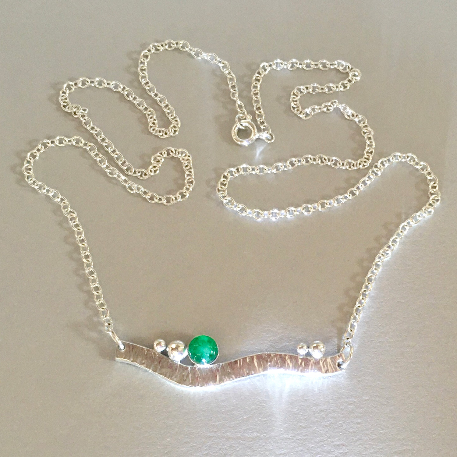 Bairbre Ryan Emerald Wave Necklace