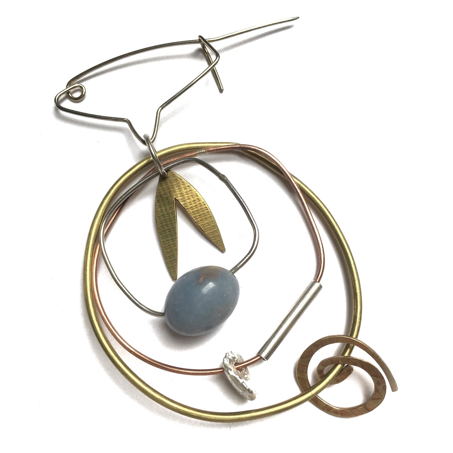 Gillian Stein Angelite Brooch