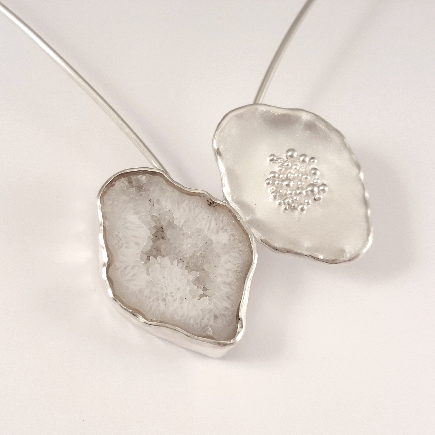 Sylvia Tomkinson Druzy Agate Pendant
