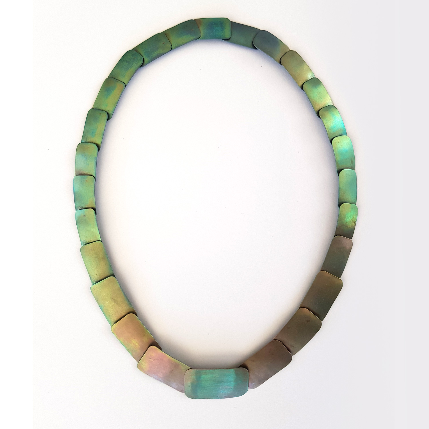 Jeremy Wyatt  Green "Armadillo" Necklace