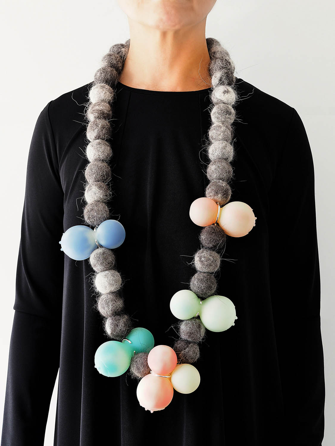 Masako Hamaguchi  Jiro Necklace on model
