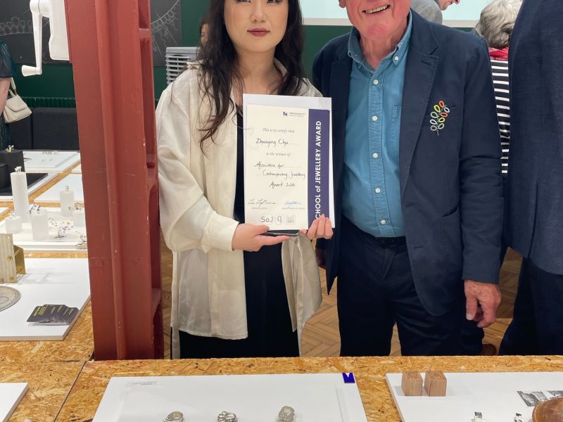 ACJ College Prize Winners 2024 Zhouying Chu and Terry Hunt